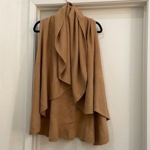 Sleeveless knit cardigan